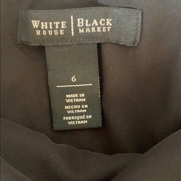 WHBM halter black and white print midi dress - Picture 8 of 9